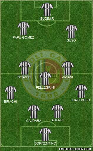 Ascoli 4-3-3 football formation