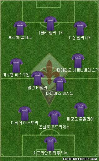Fiorentina Formation 2018