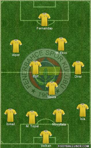 Fenerbahçe SK Formation 2018