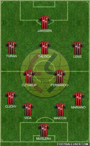 Eskisehirspor football formation