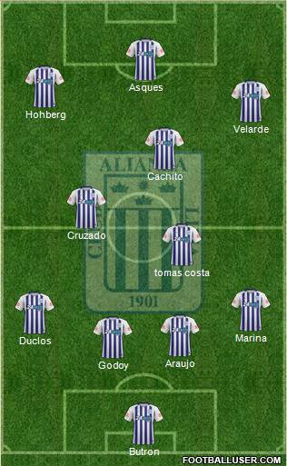 C Alianza Lima Formation 2018