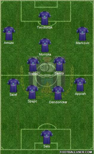 RSC Anderlecht Formation 2018