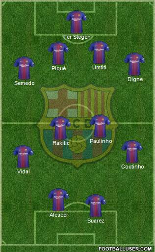 F.C. Barcelona Formation 2018