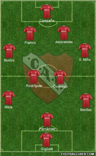 Independiente Formation 2018