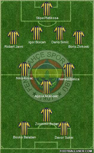 Fenerbahçe SK Formation 2018