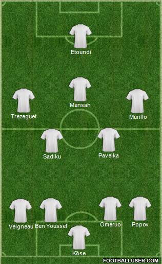 Pro Evolution Soccer Team Formation 2018