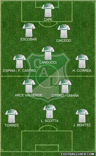 AC Deportivo Cali football formation