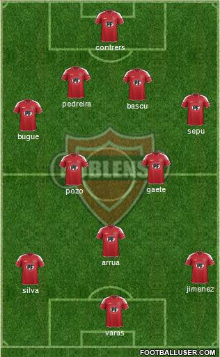 CD Ñublense S.A.D.P. football formation