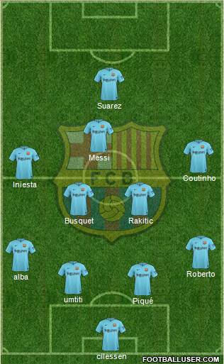 F.C. Barcelona Formation 2018