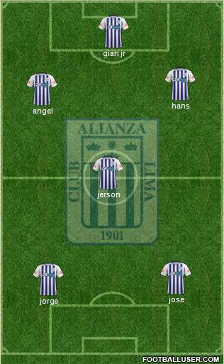 C Alianza Lima Formation 2018