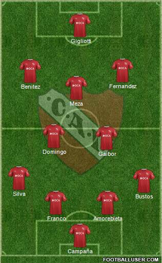 Independiente Formation 2018