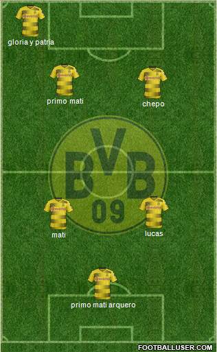 Borussia Dortmund Formation 2018