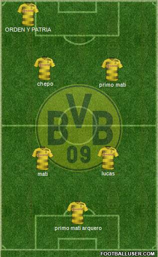 Borussia Dortmund Formation 2018