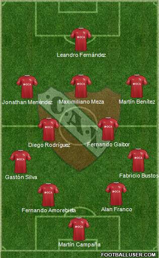 Independiente Formation 2018