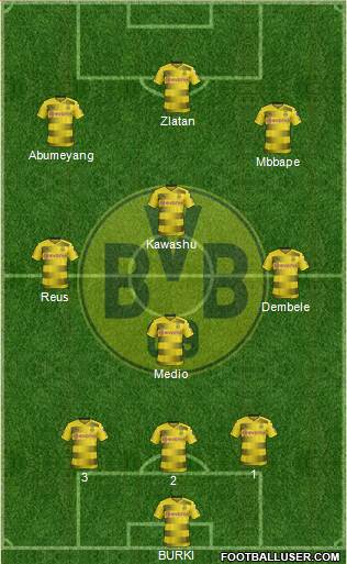 Borussia Dortmund Formation 2018