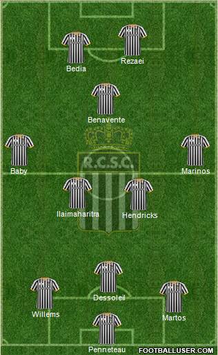 Sporting du Pays de Charleroi 3-4-1-2 football formation