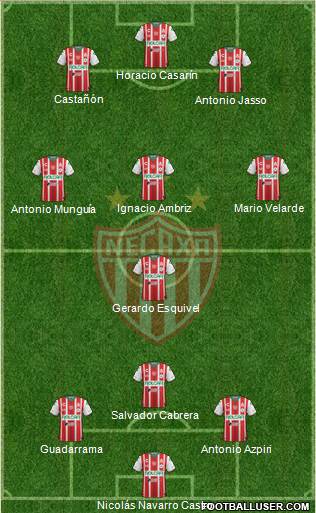 Club Deportivo Necaxa Formation 2018