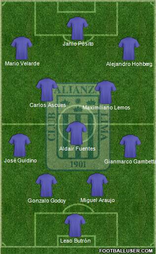 C Alianza Lima Formation 2018