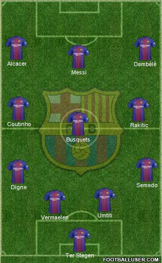F.C. Barcelona Formation 2018