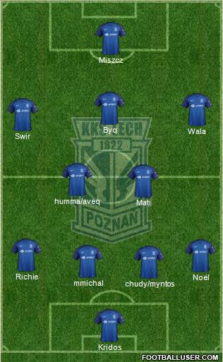 Lech Poznan football formation