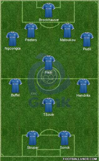 K Racing Club Genk football formation