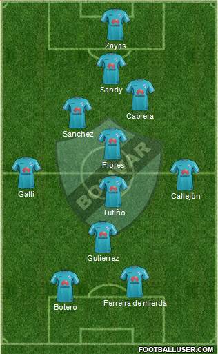 C Bolívar football formation