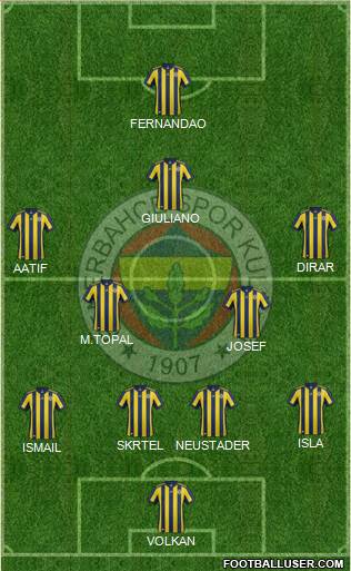 Fenerbahçe SK Formation 2018