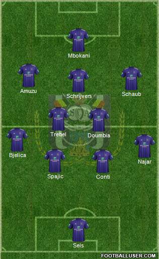 RSC Anderlecht Formation 2018