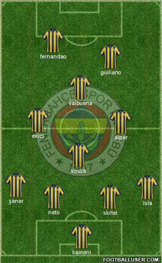 Fenerbahçe SK Formation 2018