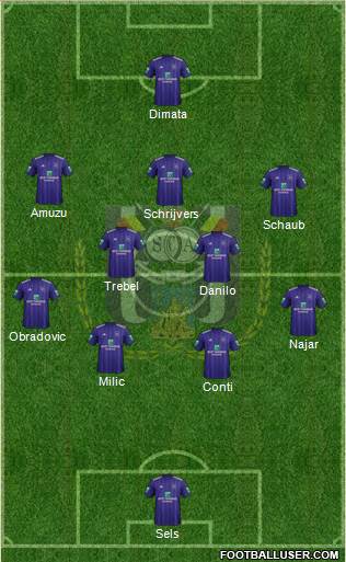RSC Anderlecht Formation 2018
