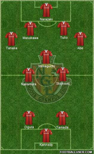 Nagoya Grampus Formation 2018