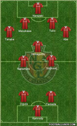 Nagoya Grampus football formation