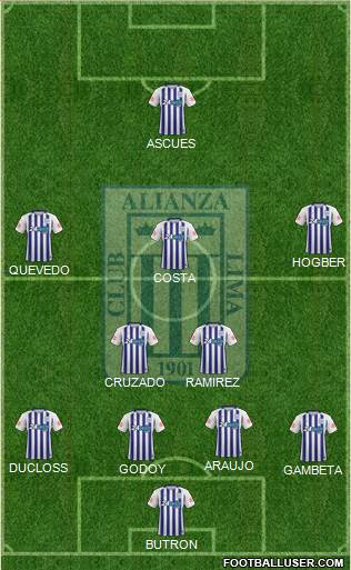 C Alianza Lima Formation 2018