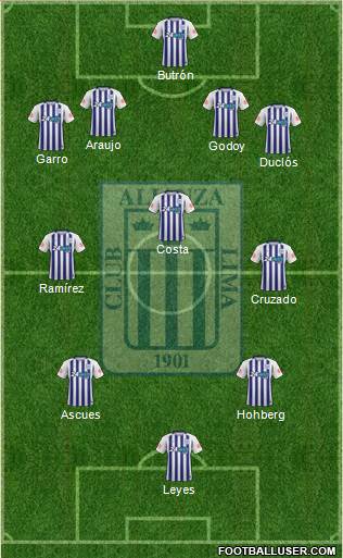 C Alianza Lima Formation 2018