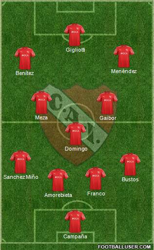 Independiente Formation 2018