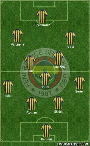 Fenerbahçe SK Formation 2018