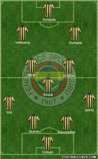 Fenerbahçe SK Formation 2018