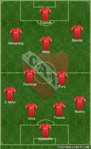 Independiente Formation 2018