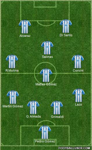 Huddersfield Town 4-4-1-1 football formation