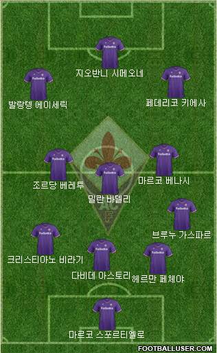 Fiorentina Formation 2018