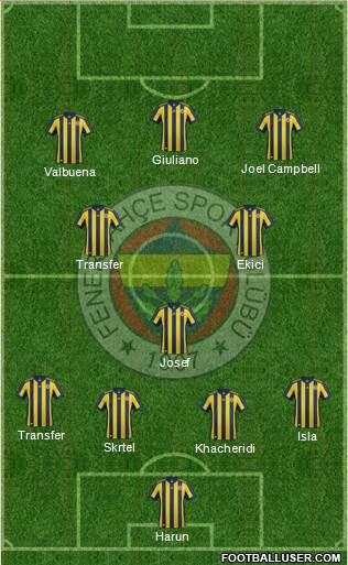 Fenerbahçe SK Formation 2018