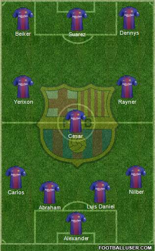 F.C. Barcelona Formation 2018
