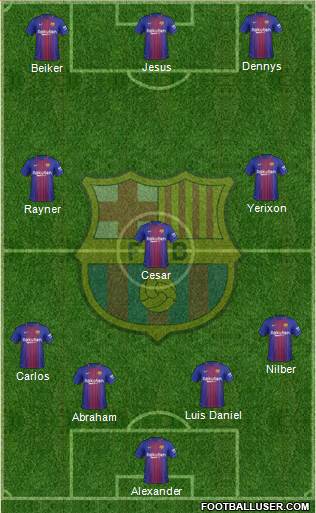 F.C. Barcelona Formation 2018