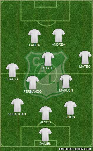 AC Deportivo Cali football formation