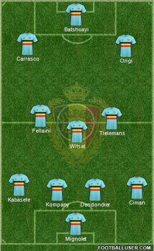 Belgium Formation 2018