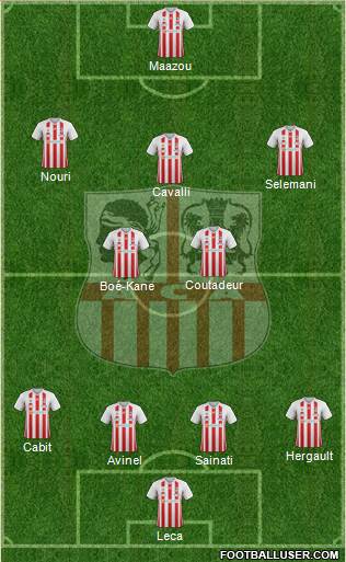 Athletic Club Ajaccien Football football formation