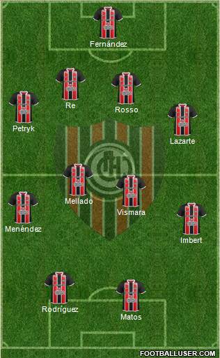 Chacarita Juniors football formation