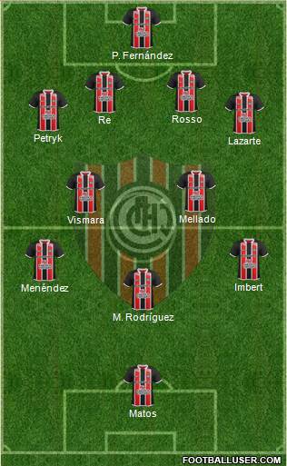 Chacarita Juniors football formation