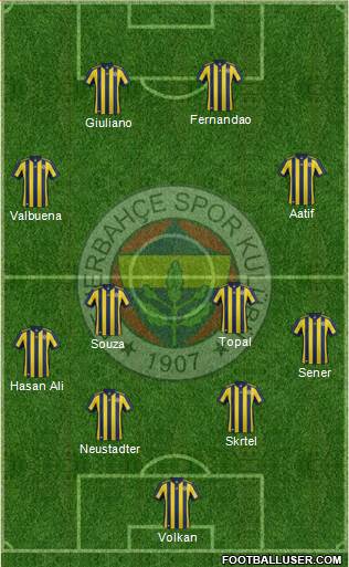 Fenerbahçe SK Formation 2018