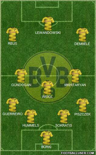 Borussia Dortmund Formation 2018